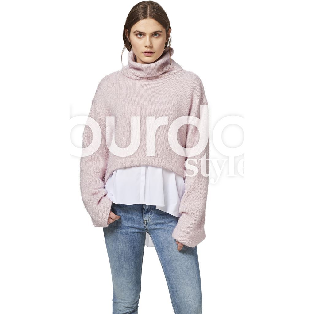 Burda Style Pattern B6476 Womens Pullover Collared Top 6476 Image 3 From Patternsandplains.com