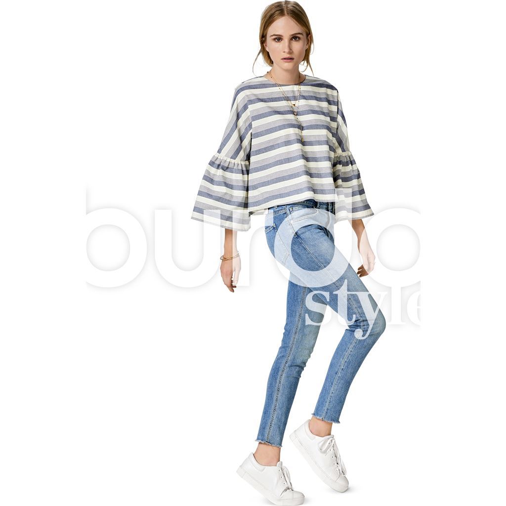 Burda Style Pattern B6477 Womens Top 6477 Image 2 From Patternsandplains.com