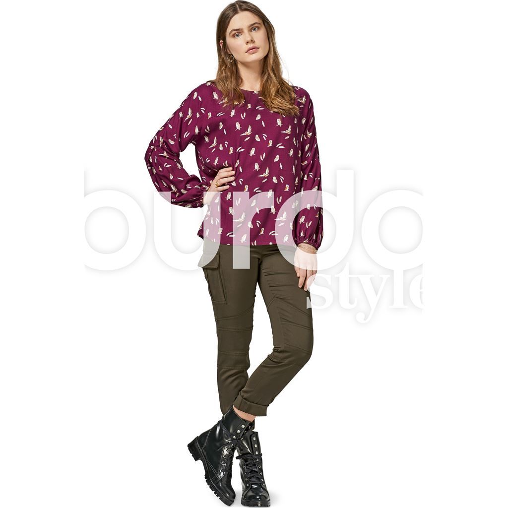 Burda Style Pattern B6477 Womens Top 6477 Image 3 From Patternsandplains.com