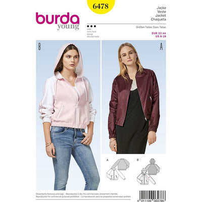 Burda Style Pattern B6478 Womens Jackets 6478 Image 1 From Patternsandplains.com