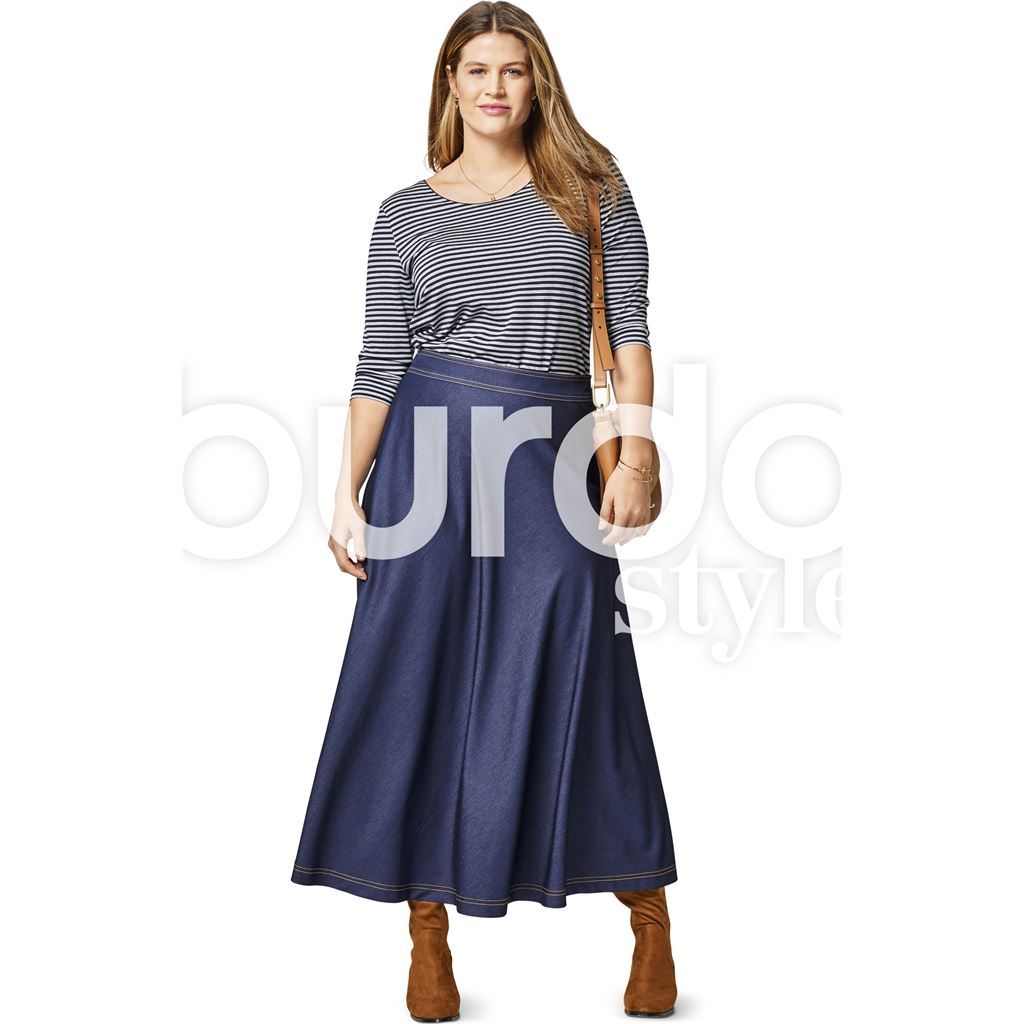 Burda Style Pattern B6491 Womens Flared Skirt 6491 Image 2 From Patternsandplains.com