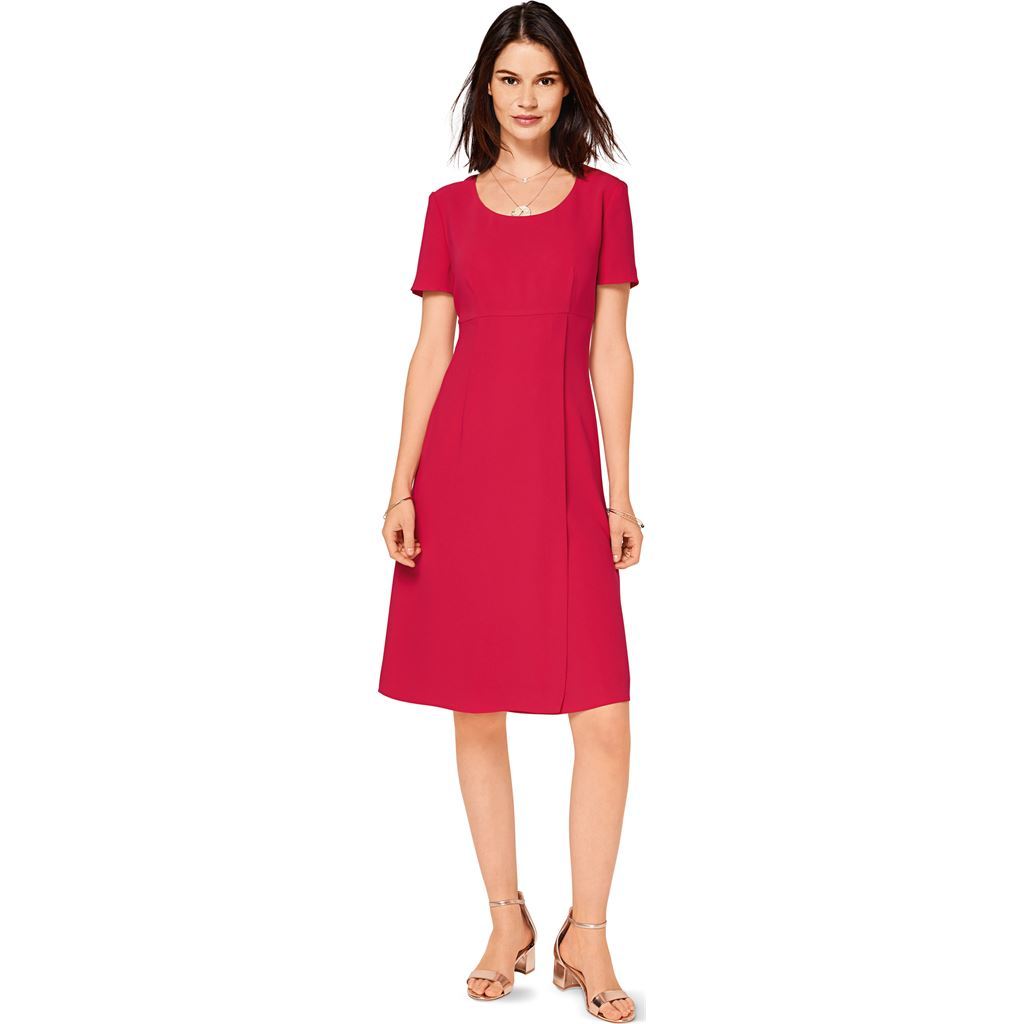 Burda Style Pattern B6496 Womens High Waist Dress 6496 Image 3 From Patternsandplains.com