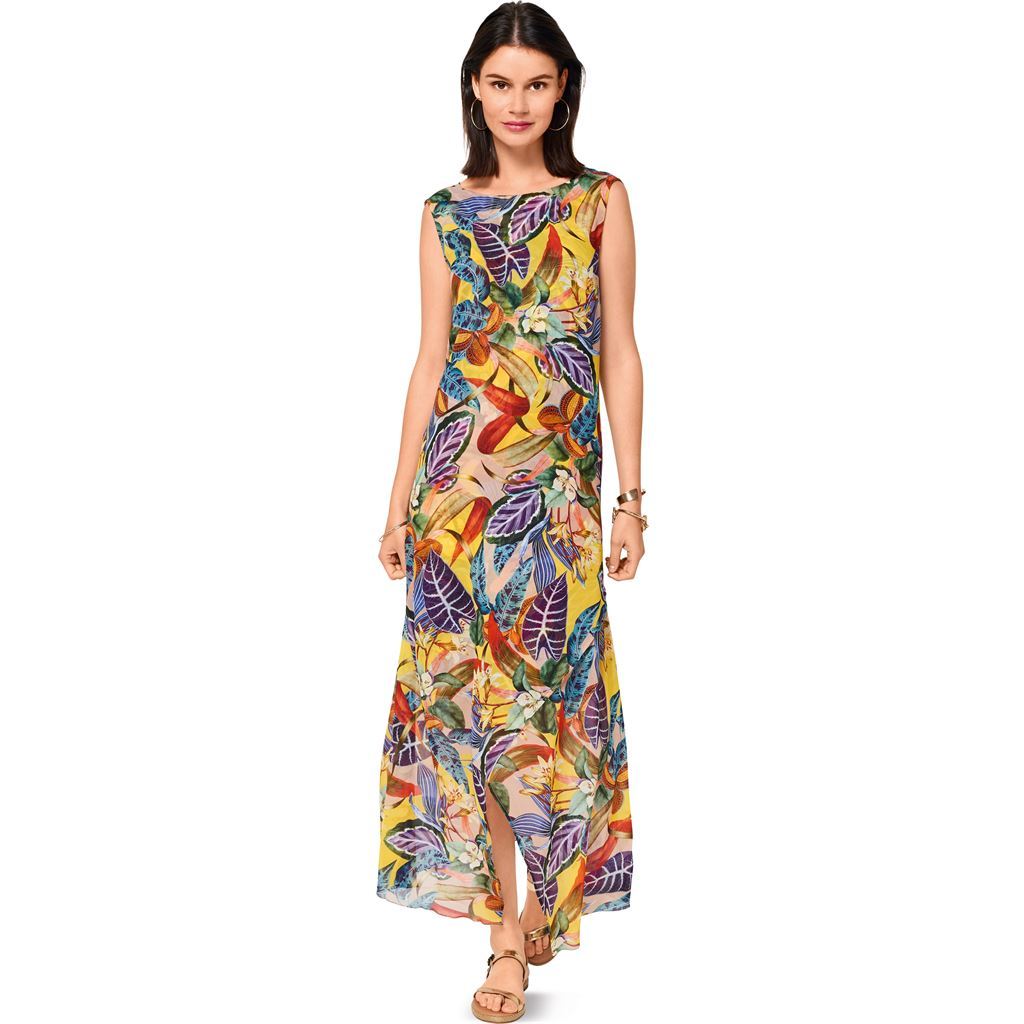 Burda Style Pattern B6498 Women's' Two Layered Dress 6498 - Patterns and Plains Burda Style Pattern B6498 Women's' Two Layered Dress 6498 - Patterns and Plains