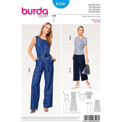 Burda Style Pattern B6516 Womens Coordinates 6516 Image 1 From Patternsandplains.com