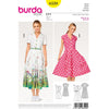 Burda Style Pattern B6520 Womens Dress Blouse and Skirt 6520 Image 1 From Patternsandplains.com
