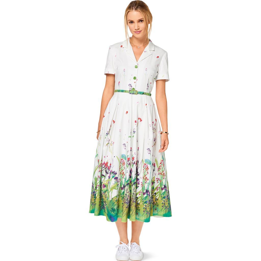 Burda Style Pattern B6520 Womens Dress Blouse and Skirt 6520 Image 3 From Patternsandplains.com