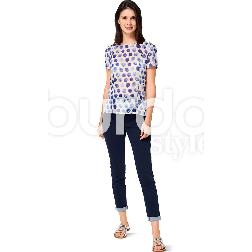 Burda Style Pattern B6525 Misses Blouse 6525 Image 3 From Patternsandplains.com