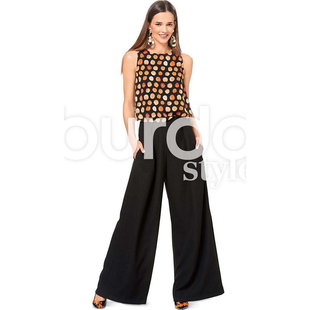 Burda Style Pattern B6544 Misses Pants 6544 Image 2 From Patternsandplains.com