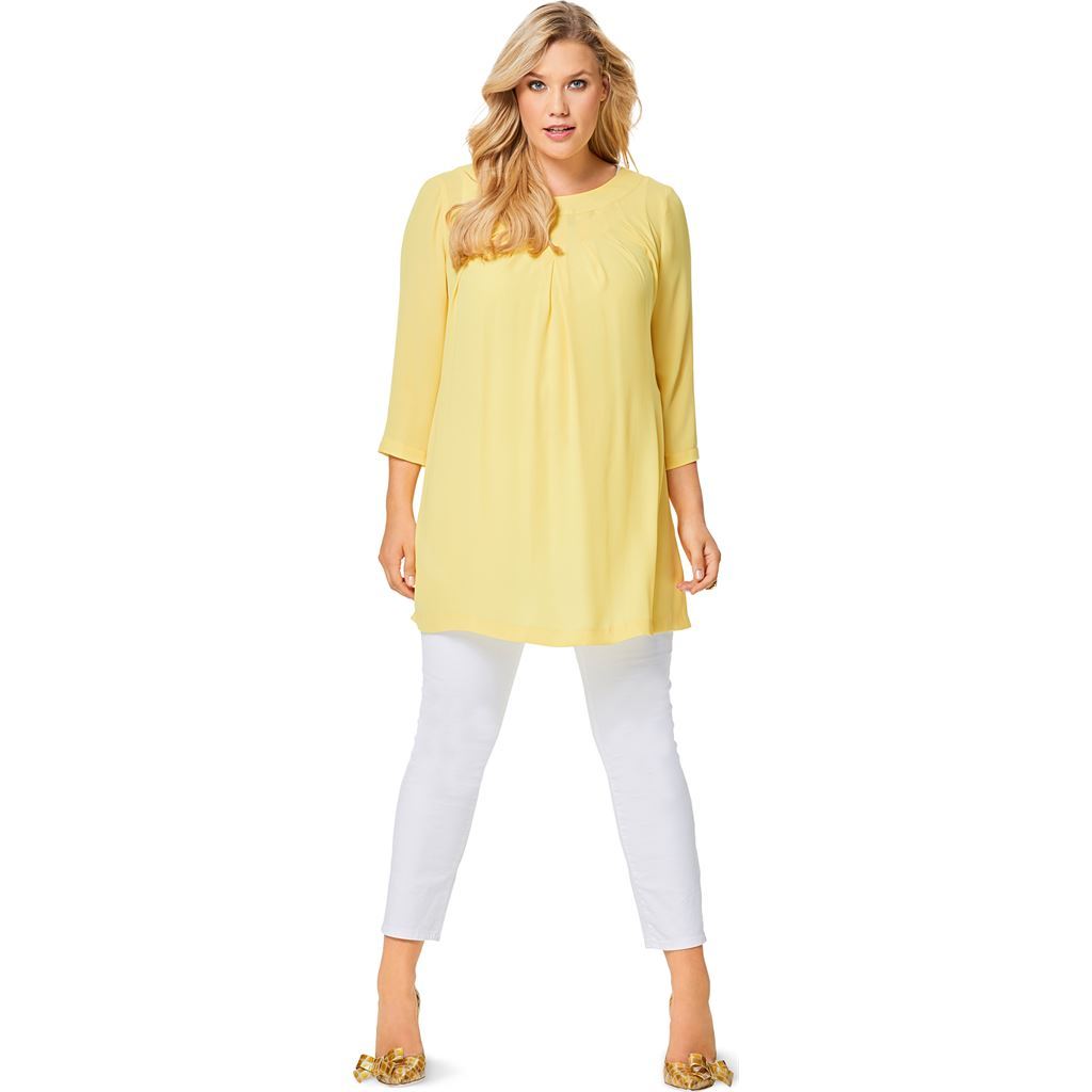 Burda Style Pattern B6550 Womens Pleated Blouse 6550 Image 3 From Patternsandplains.com