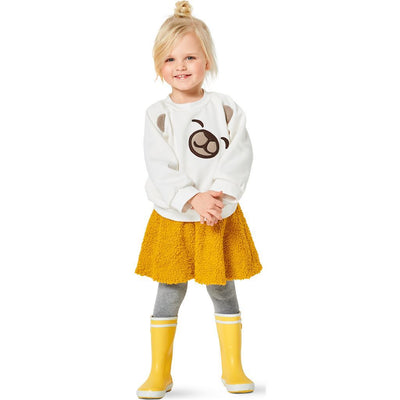 Burda Style Pattern B9308 Childrens Hoodie and Sweatshirt Tops Sleeve Trim and Pocket Variations 9308 Image 2 From Patternsandplains.com