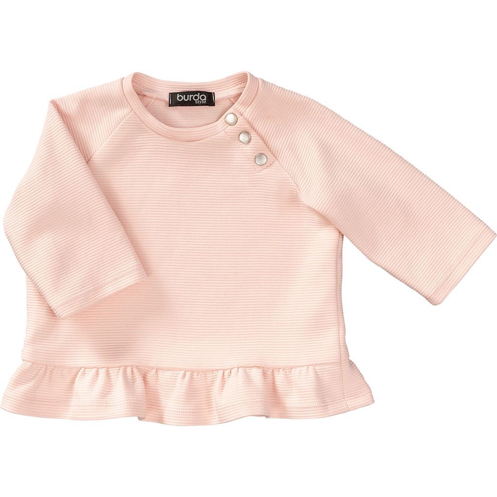 Burda Style Pattern B9312 Babies Coordinates Pull On Top and Pants 9312 Image 6 From Patternsandplains.com