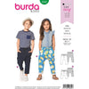 Burda Style Pattern B9342 Childs Elastic Waistband Trousers 9342 Image 1 From Patternsandplains.com
