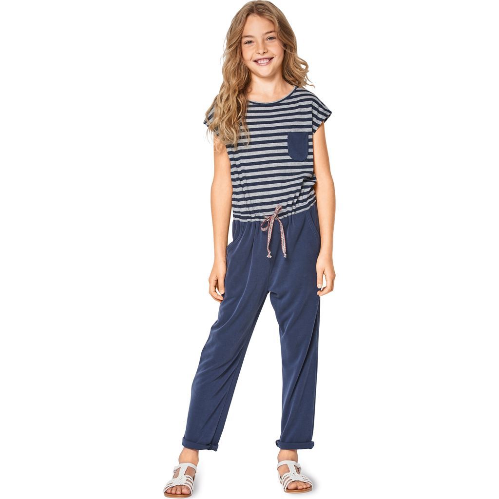 Burda Style Pattern B9345 Childs Summer Jumpsuit 9345 Image 2 From Patternsandplains.com