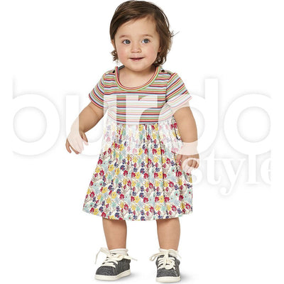 Burda Style Pattern B9347 Babys Dress and Bodysuit 9347 Image 4 From Patternsandplains.com