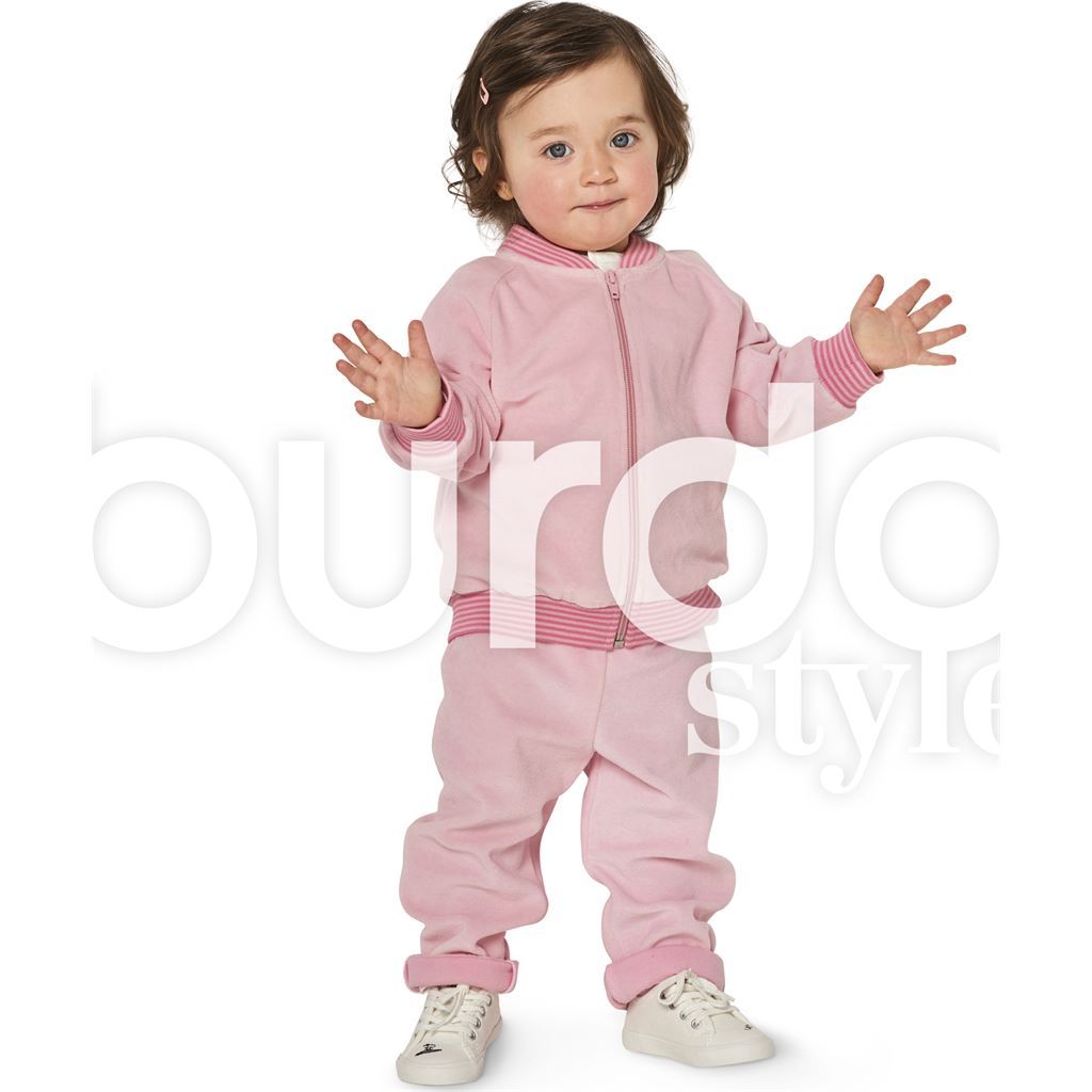 Burda Style Pattern B9349 Babys Jogging Suit 9349 Image 5 From Patternsandplains.com