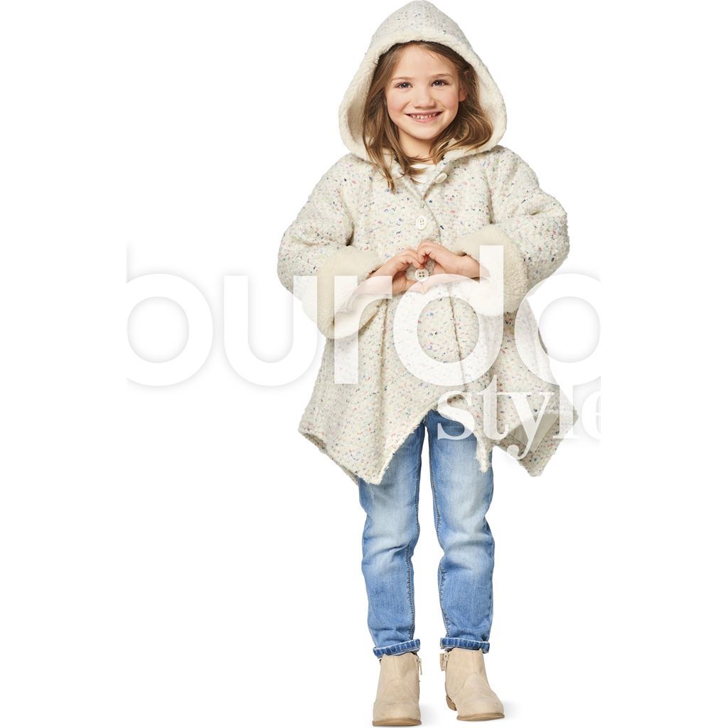 Burda Style Pattern B9353 Childs A Line Coat 9353 Image 3 From Patternsandplains.com