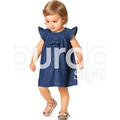Burda Style Pattern B9358 Baby Dress Top and Panties 9358 Image 2 From Patternsandplains.com