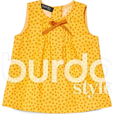 Burda Style Pattern B9358 Baby Dress Top and Panties 9358 Image 3 From Patternsandplains.com