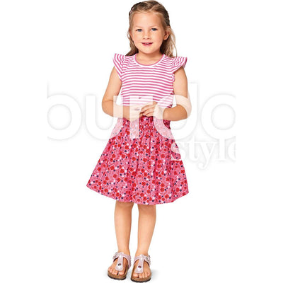 Burda Style Pattern B9364 Child shirt and Elastic Skirt 9364 Image 2 From Patternsandplains.com