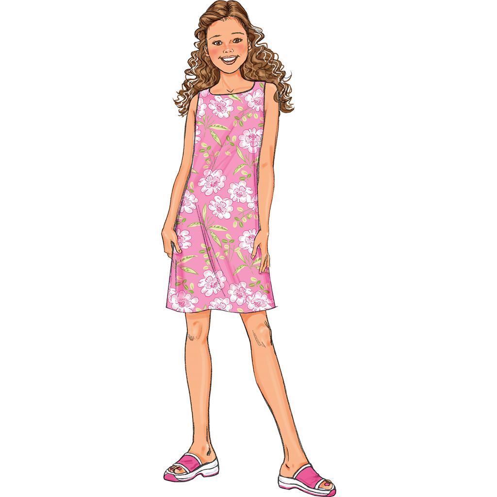 Butterick Pattern B3860 Girls Girls Plus Top Dress Shorts and Pants 3860 Image 4 From Patternsandplains.com