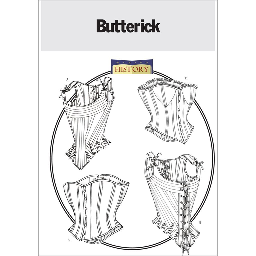 Butterick Pattern B4254 Misses Boned Stays and Corsets 4254 Image 1 From Patternsandplains.com
