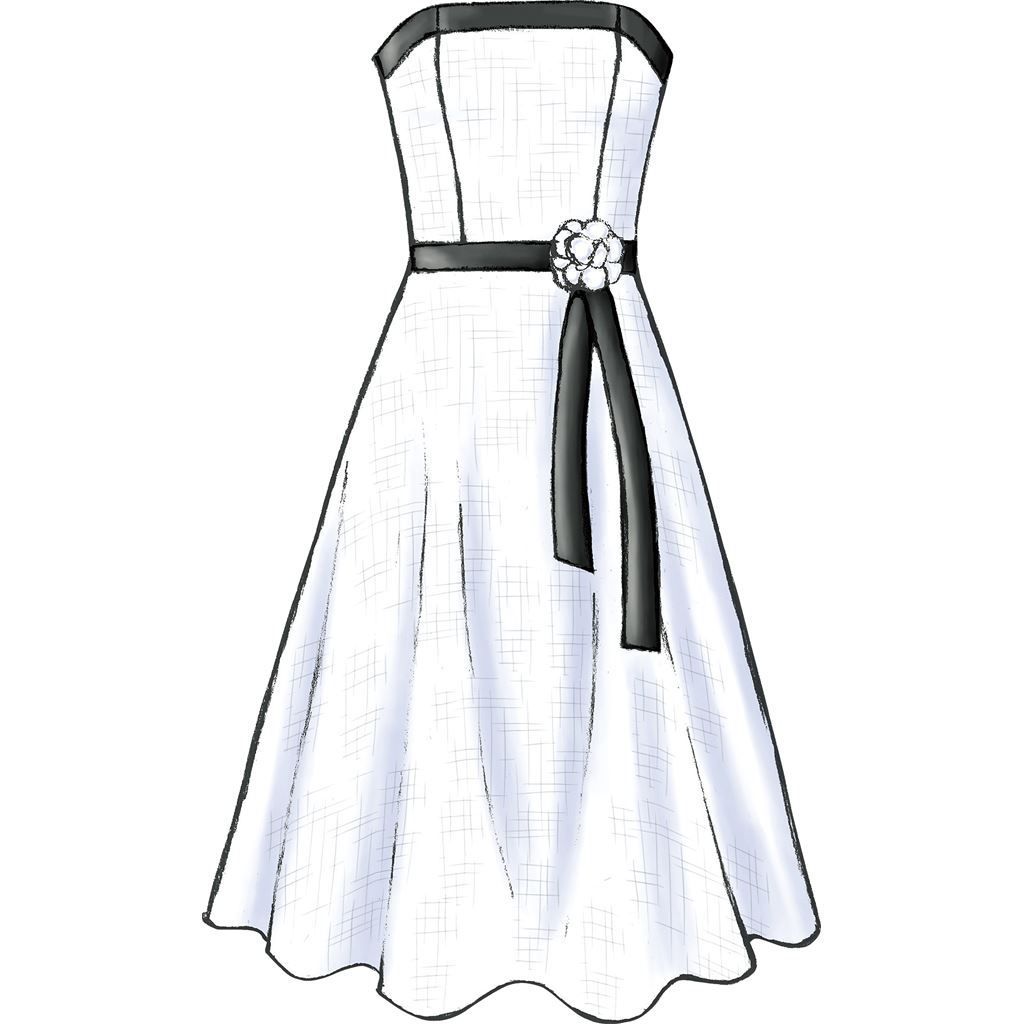 Butterick Pattern B4443 Misses Misses Petite Flared Dress 4443 Image 7 From Patternsandplains.com