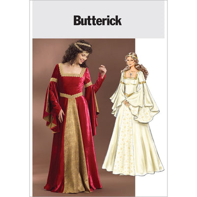 Butterick Pattern B4571 Misses Costume Floor Length Dress with Flared Sleeves 4571 Image 1 From Patternsandplains.com