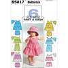 Butterick Pattern B5017 Infants Top Dress Panties Shorts Pants and Hat 5017 Image 1 From Patternsandplains.com
