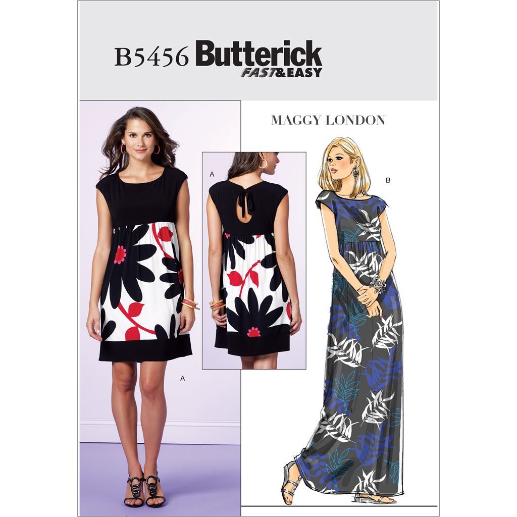 Butterick Pattern B5456 Misses Misses Petite Dress 5456 Image 1 From Patternsandplains.com