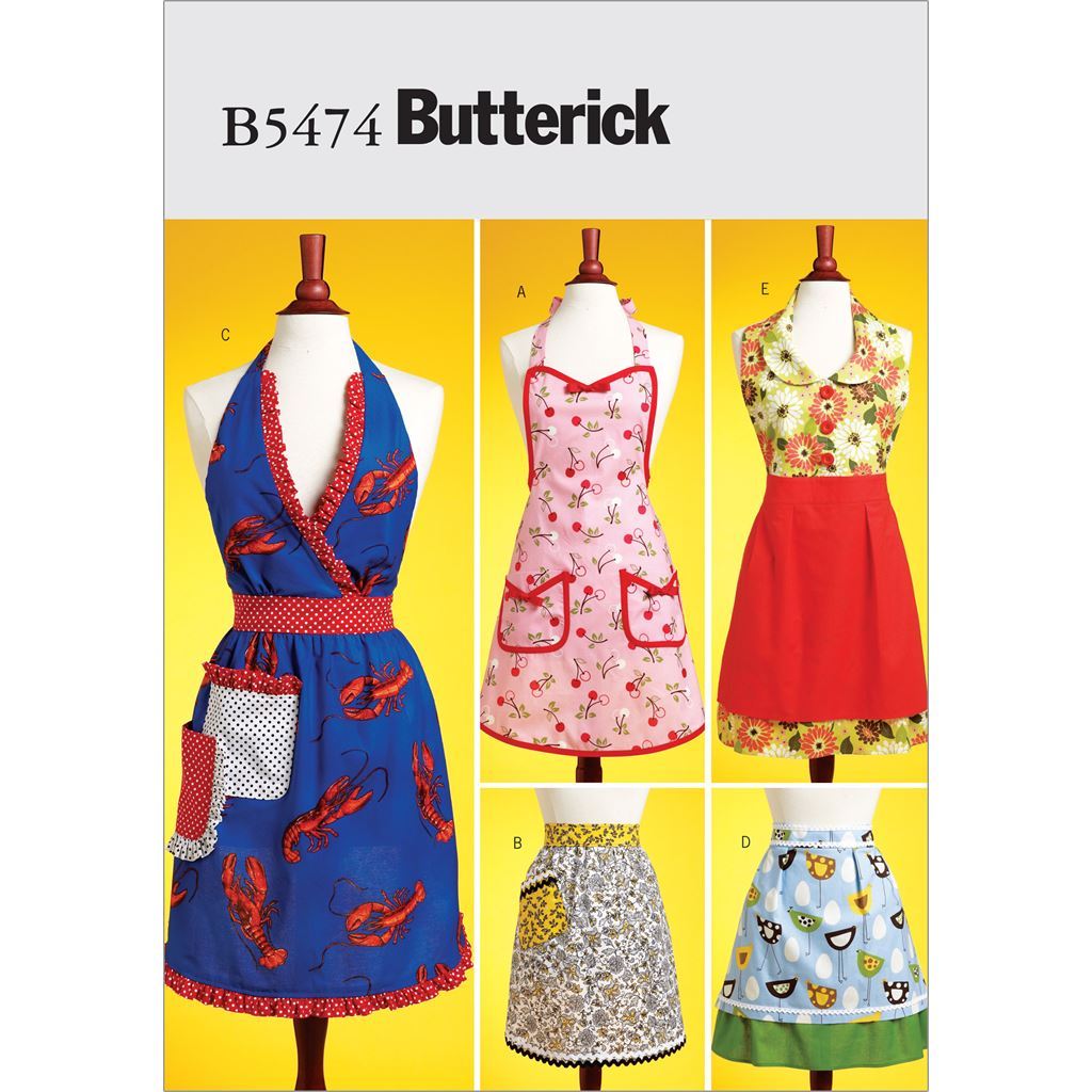 Butterick Pattern B5474 Aprons 5474 Image 1 From Patternsandplains.com