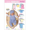 Butterick Pattern B5585 Infants Jacket Dress Top Romper Diaper Cover and Hat 5585 Image 1 From Patternsandplains.com