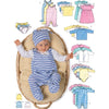 Butterick Pattern B5585 Infants Jacket Dress Top Romper Diaper Cover and Hat 5585 Image 2 From Patternsandplains.com