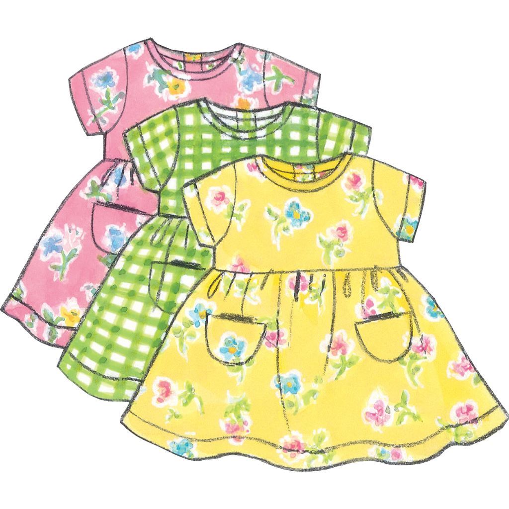 Butterick Pattern B5624 Infants Dress Jumper Romper Jumpsuit Panties Hat and Bag 5624 Image 10 From Patternsandplains.com