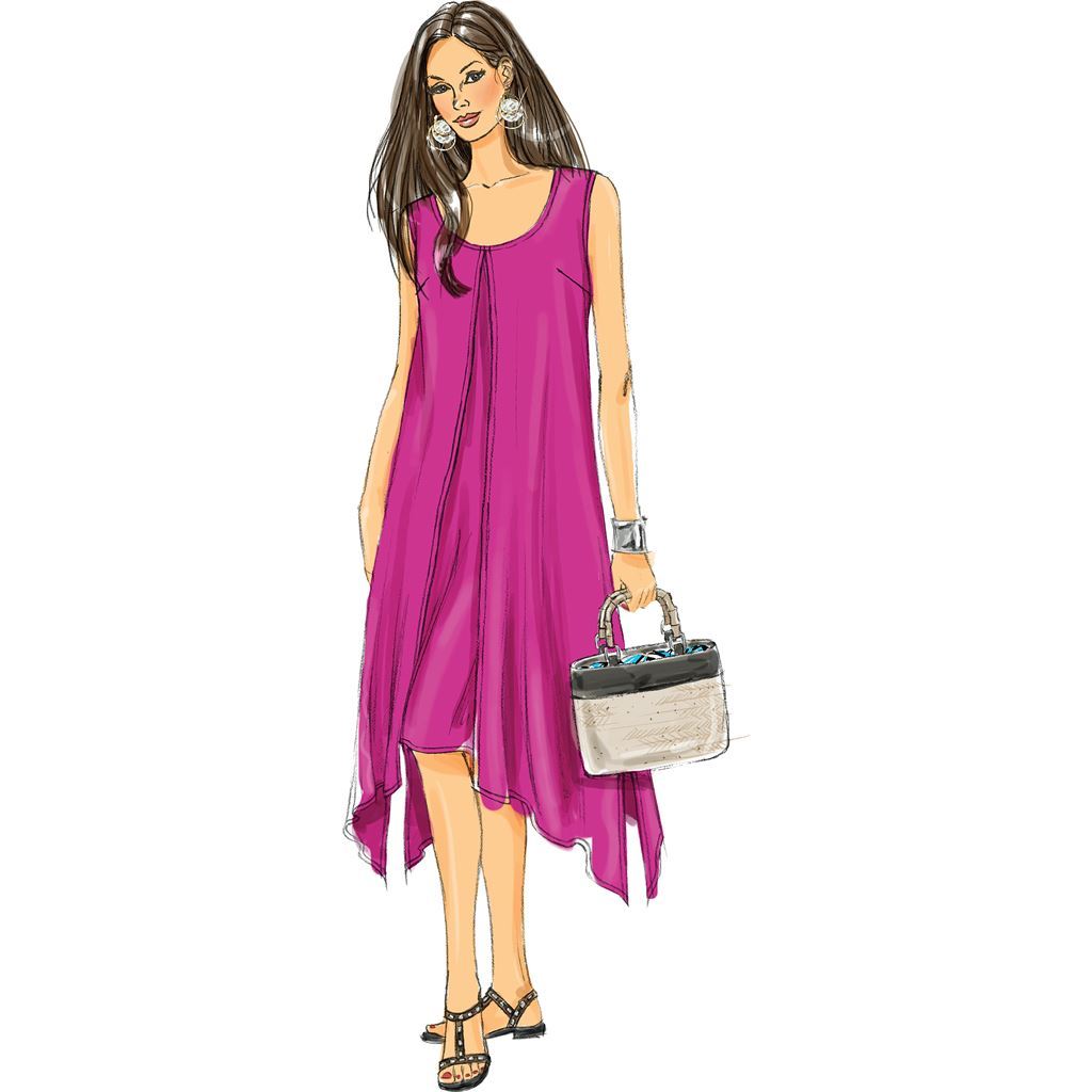 Butterick Pattern B5655 Misses Womens Top Dress and Pants 5655 Image 4 From Patternsandplains.com