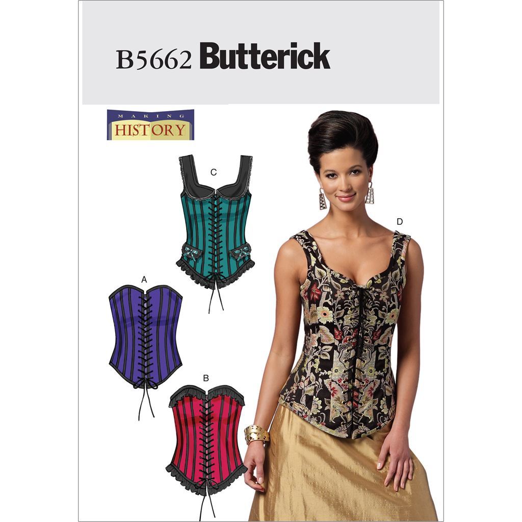 Butterick Pattern B5662 Misses Corsets 5662 Image 1 From Patternsandplains.com