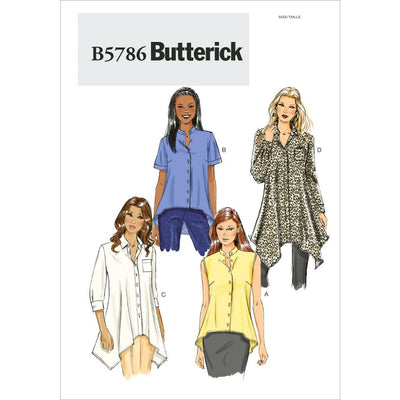 Butterick Pattern B5786 Misses Shirt 5786 Image 1 From Patternsandplains.com