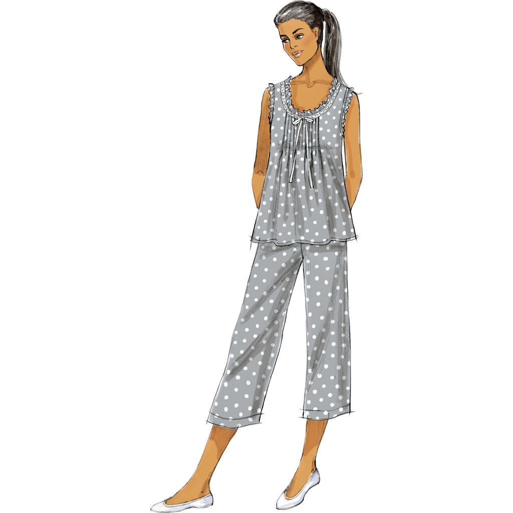 Butterick Pattern B5792 Misses Top Gown and Pants 5792 Image 2 From Patternsandplains.com