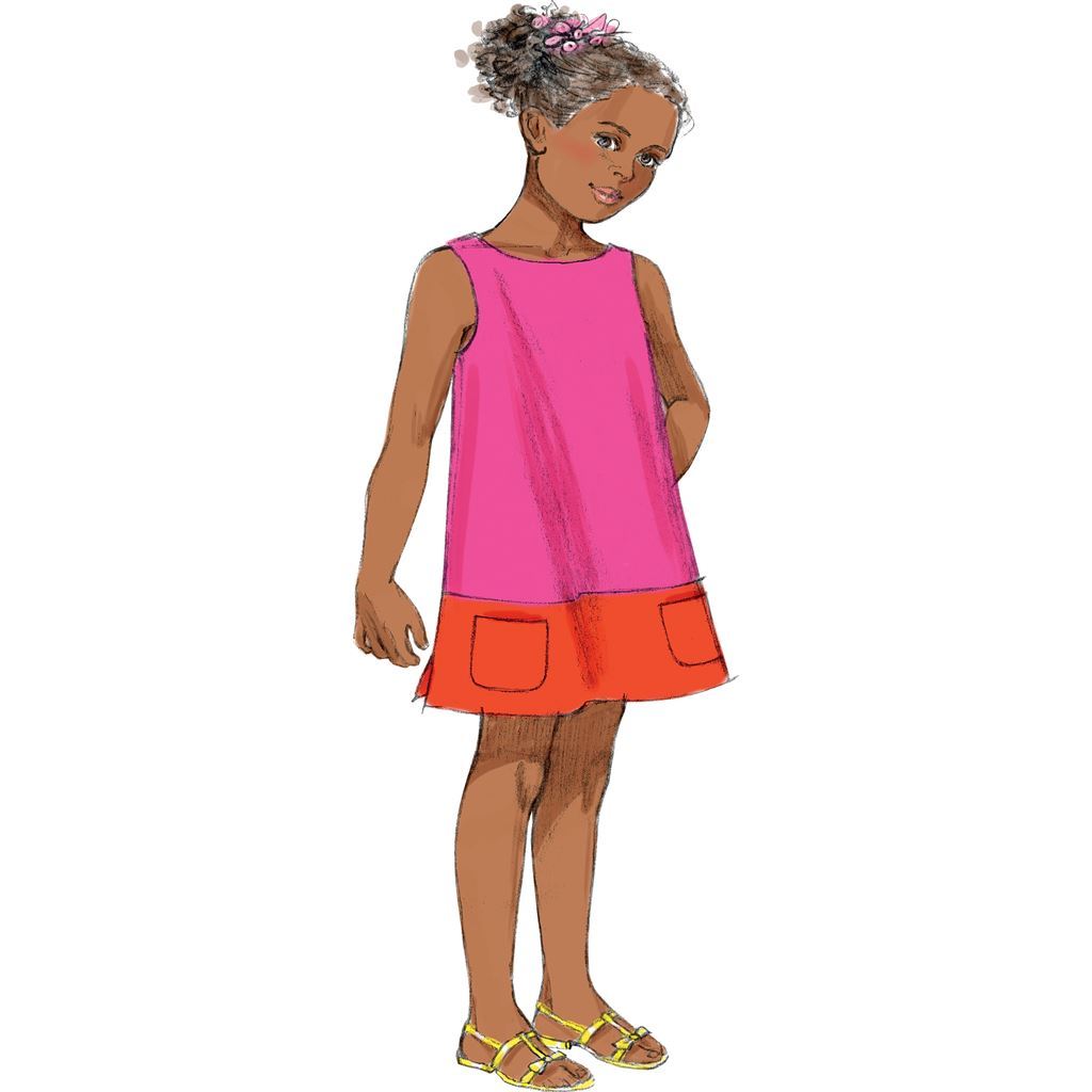 Butterick Pattern B5876 Toddlers Childrens Dress 5876 Image 6 From Patternsandplains.com