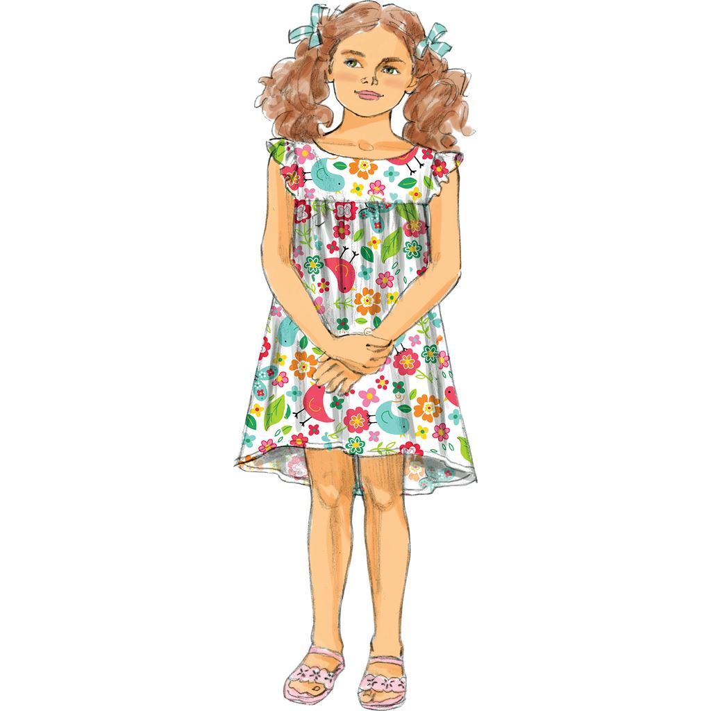 Butterick Pattern B5876 Toddlers Childrens Dress 5876 Image 7 From Patternsandplains.com