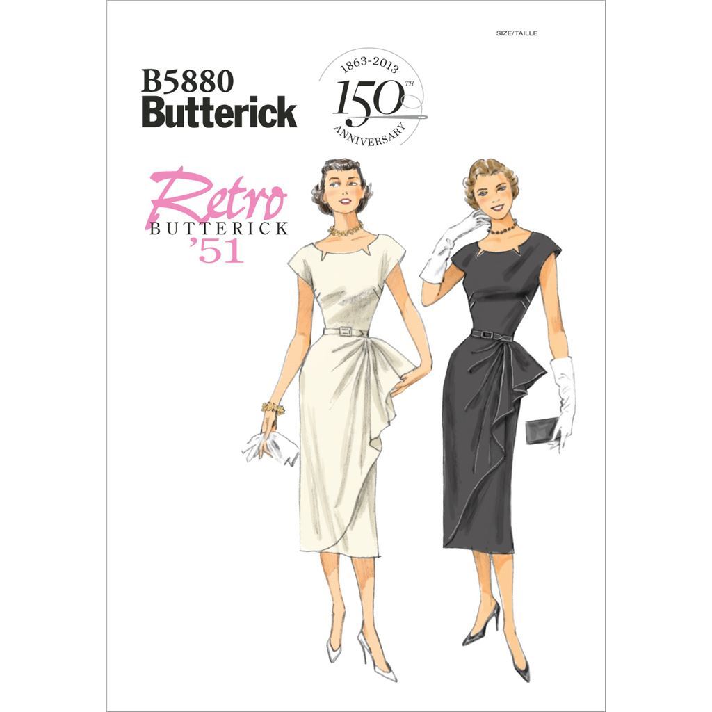 Butterick Pattern B5880 Misses Misses Petite Dress and Belt 5880 Image 1 From Patternsandplains.com
