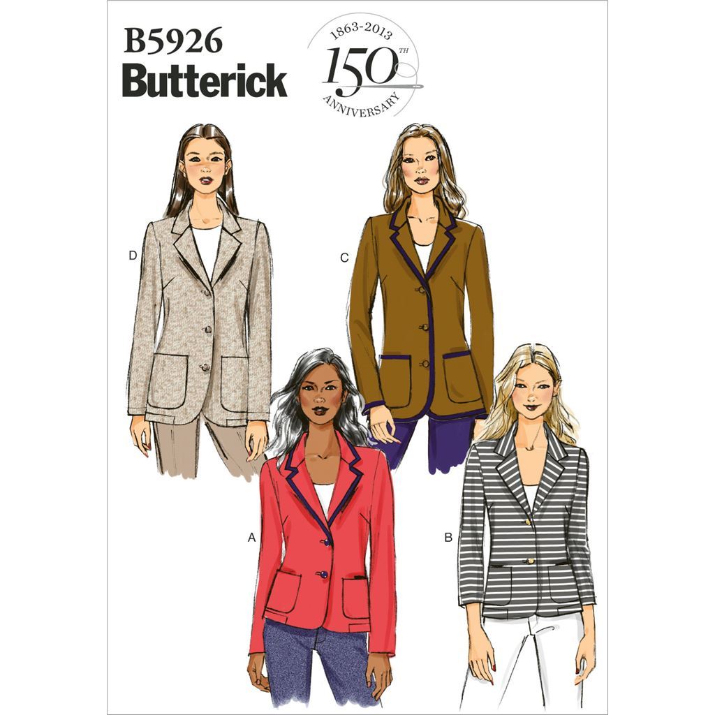 Butterick Pattern B5926 Misses Misses Petite Jacket 5926 Image 1 From Patternsandplains.com