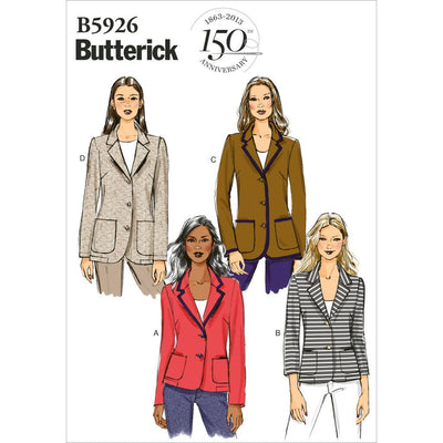 Butterick Pattern B5926 Misses Misses Petite Jacket 5926 Image 1 From Patternsandplains.com