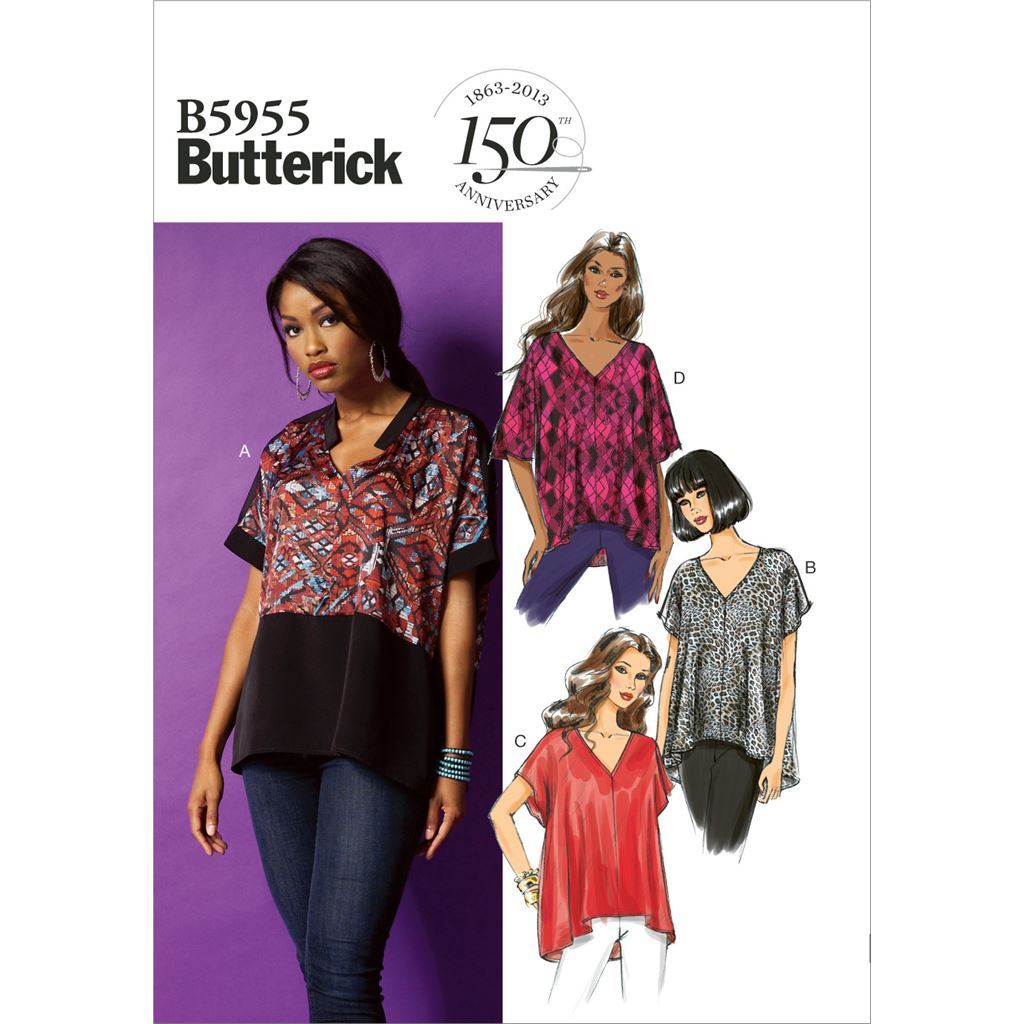 Butterick Pattern B5955 Misses Top 5955 Image 1 From Patternsandplains.com