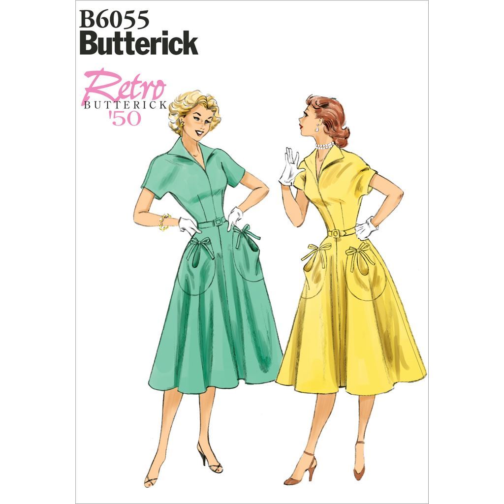 Butterick Pattern B6055 Misses Dress and Belt 6055 Image 1 From Patternsandplains.com