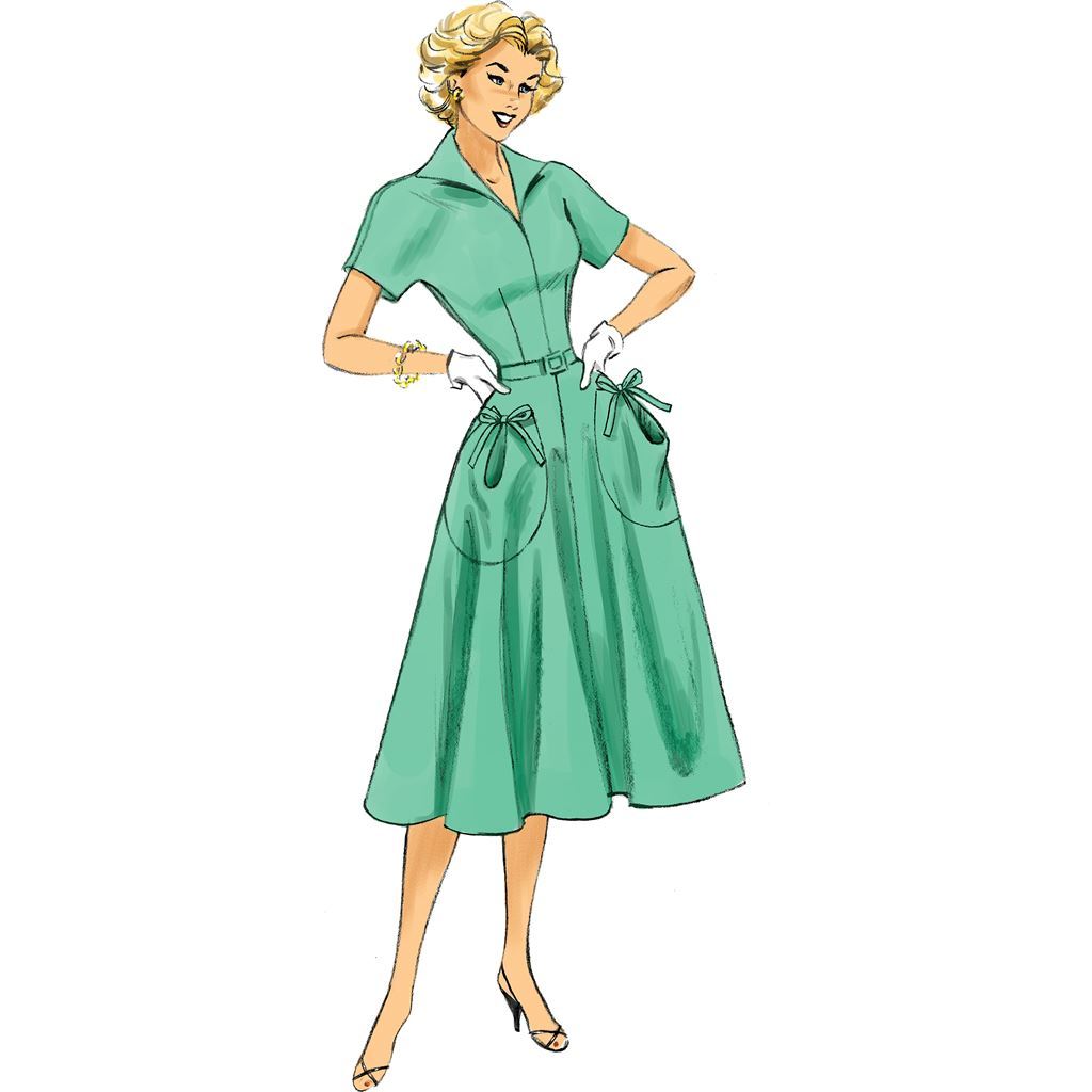 Butterick Pattern B6055 Misses Dress and Belt 6055 Image 5 From Patternsandplains.com