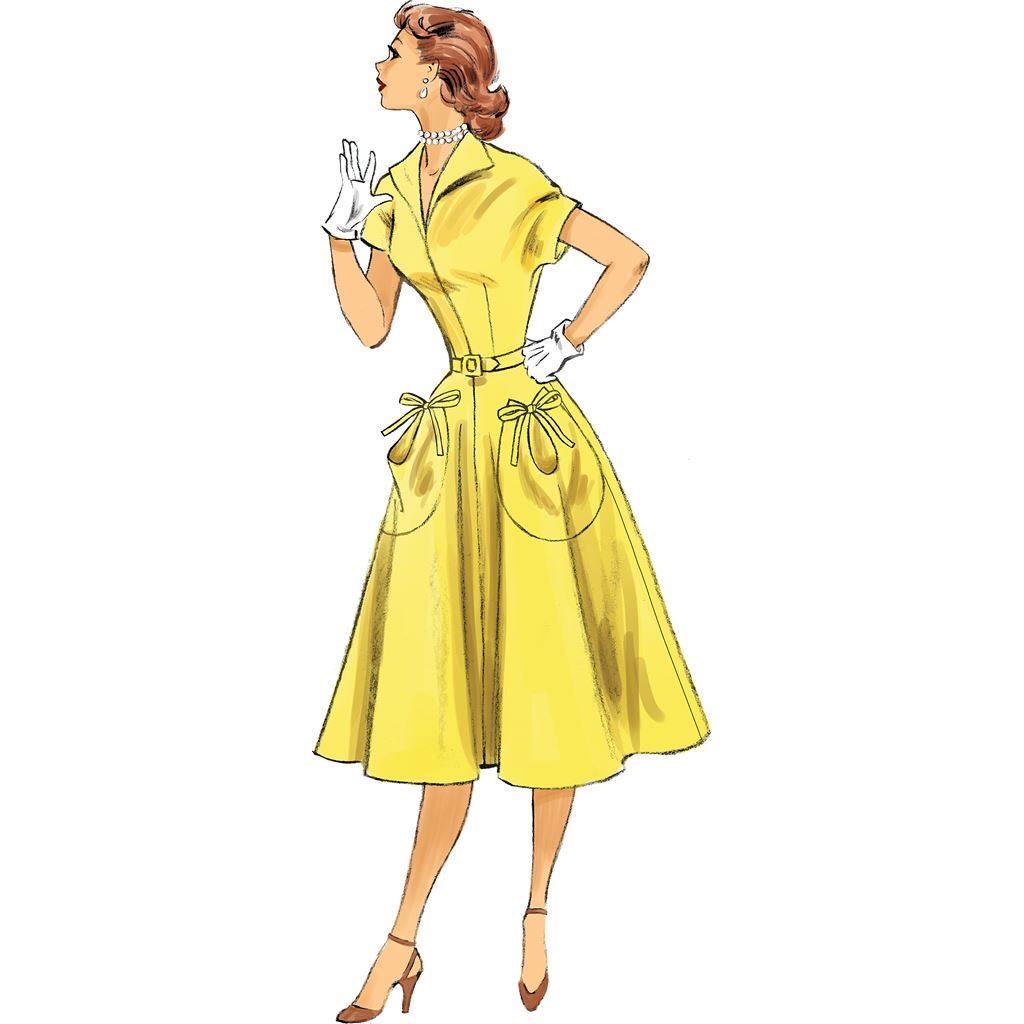 Butterick Pattern B6055 Misses Dress and Belt 6055 Image 6 From Patternsandplains.com