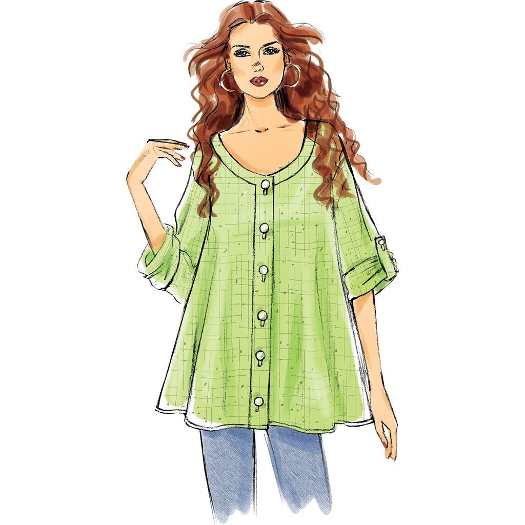 Butterick Pattern B6056 Misses Top 6056 Image 10 From Patternsandplains.com