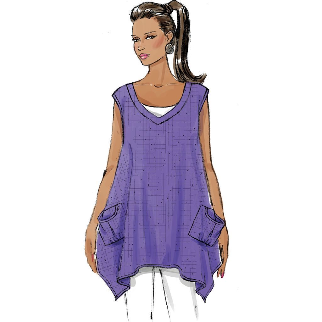 Butterick Pattern B6056 Misses Top 6056 Image 8 From Patternsandplains.com