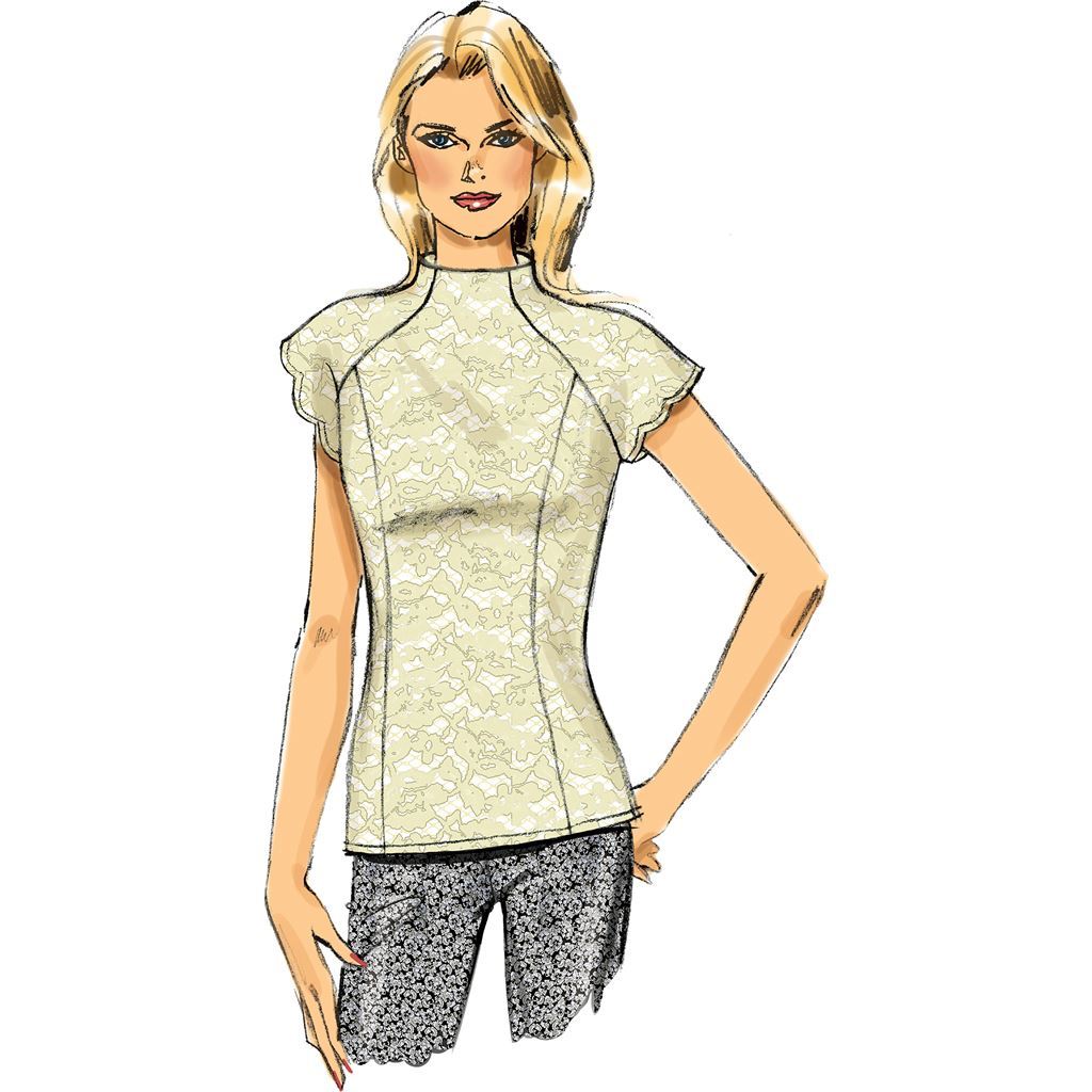 Butterick Pattern B6134 Misses Top 6134 Image 2 From Patternsandplains.com