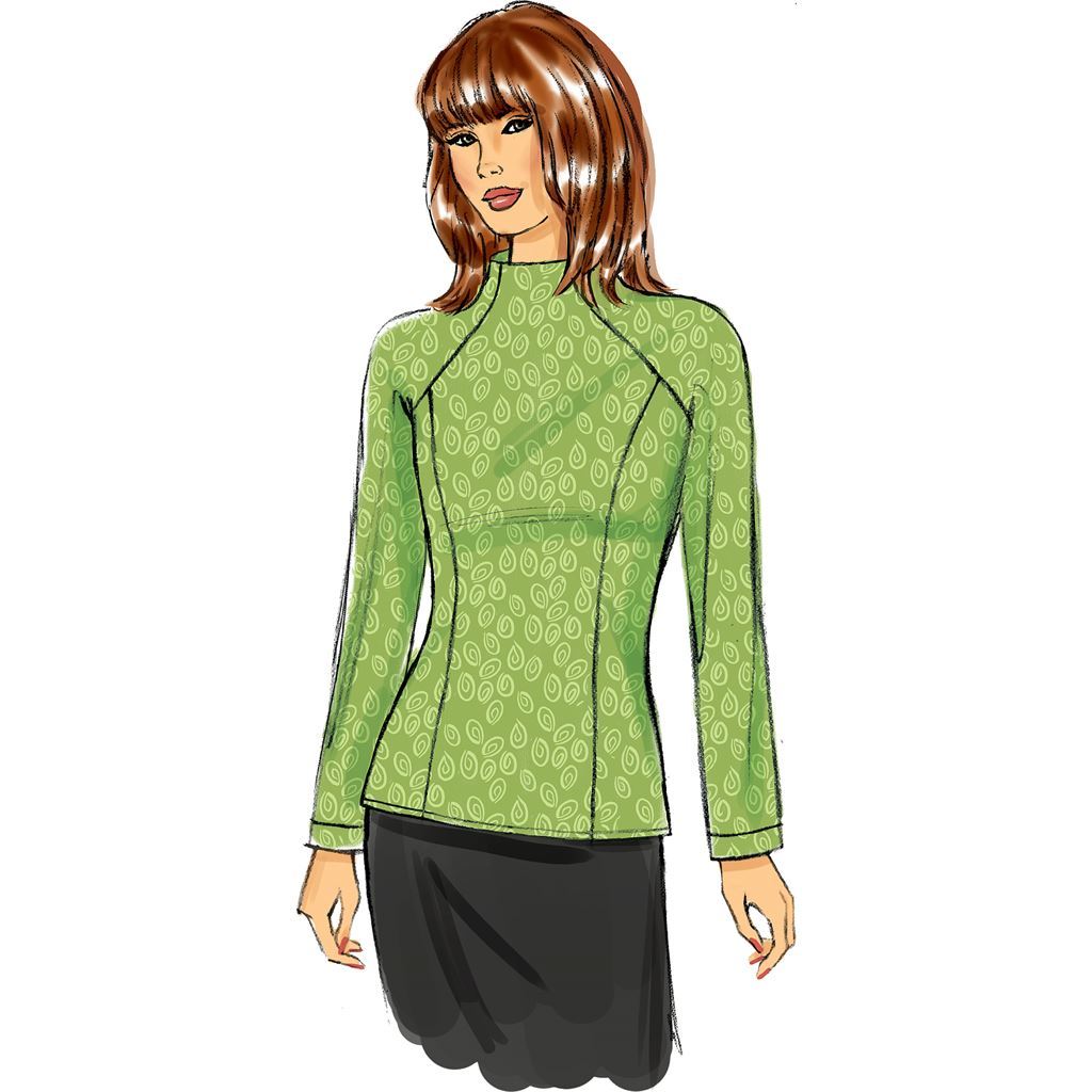 Butterick Pattern B6134 Misses Top 6134 Image 3 From Patternsandplains.com